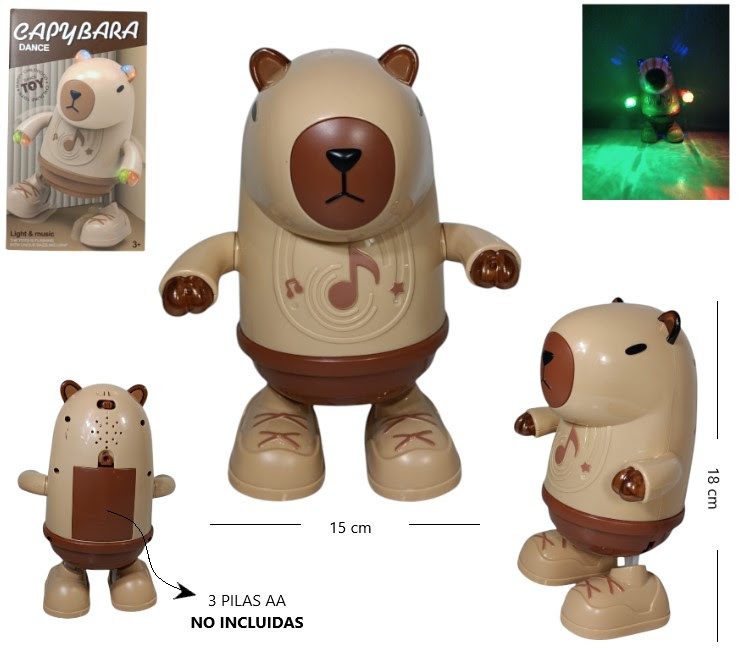 CAPYBARA BAILARIN/CANTA c/LUZ